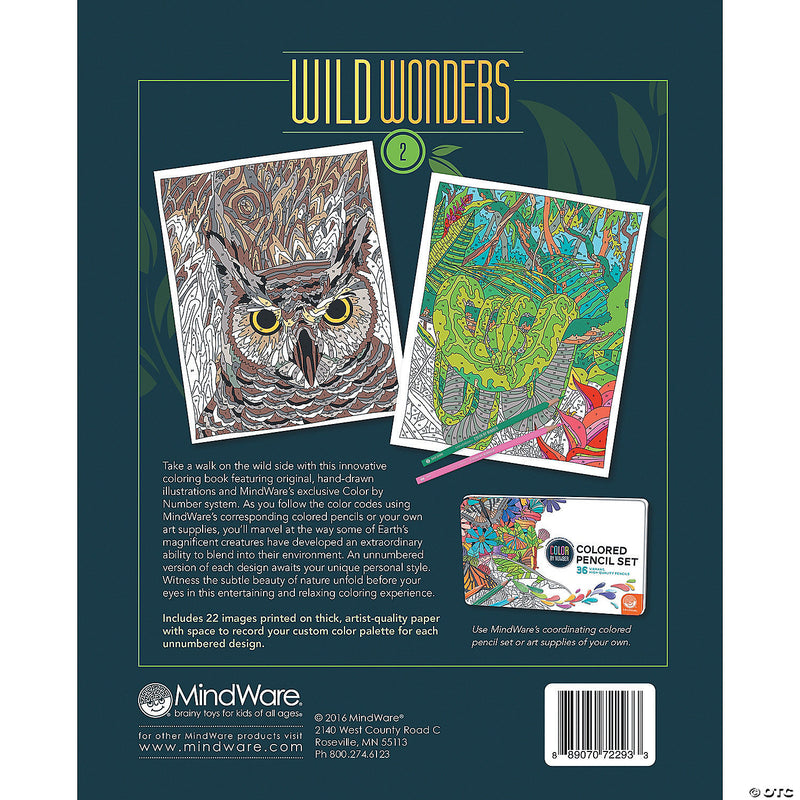 Mindware - Color by Number - Wild Wonders - Book 2 - Limolin 