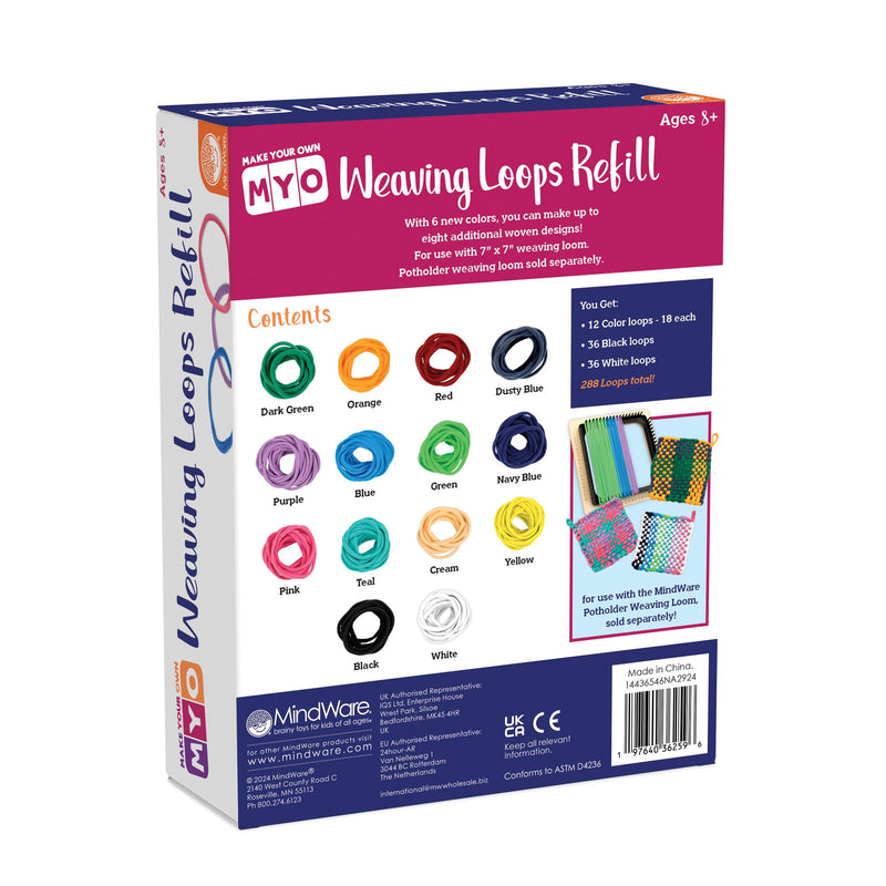 Mindware - Make-Your-Own Weaving Loops Refill - Limolin 