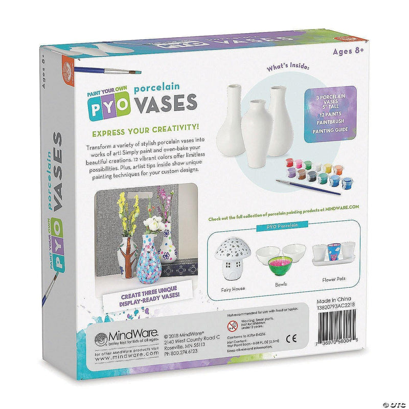 Mindware - Paint - Your - Own Porcelain Vases - Limolin 