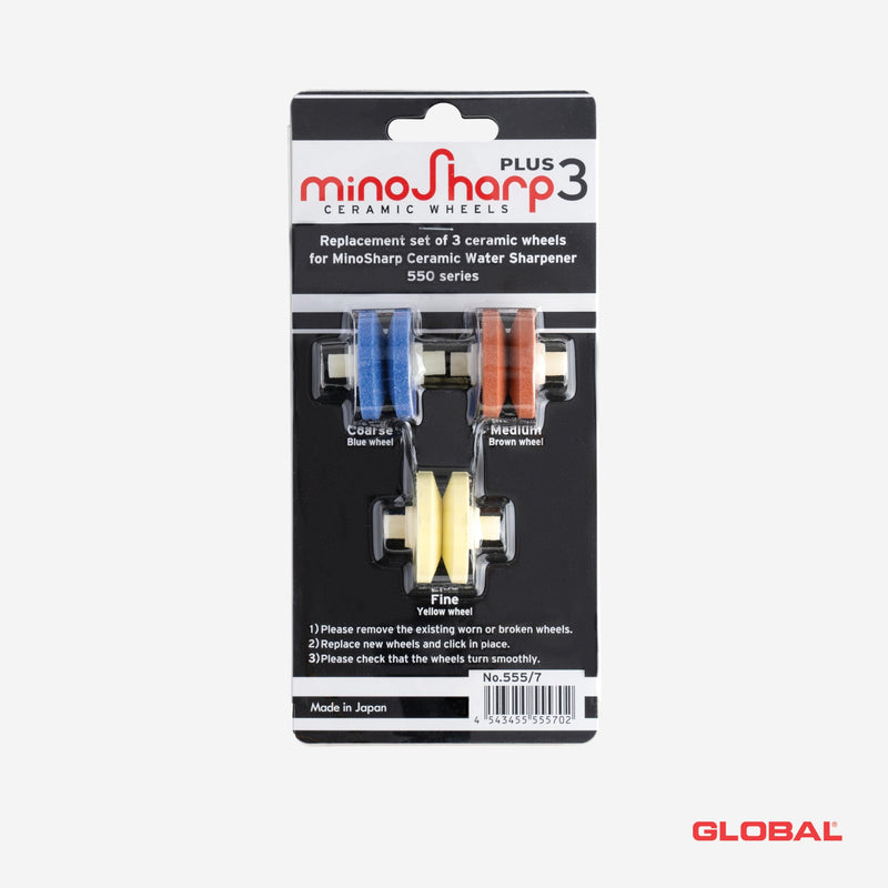 Minosharp - PLUS Ceramic Wheel Replacement (Coarse/Medium/Fine) - Limolin 