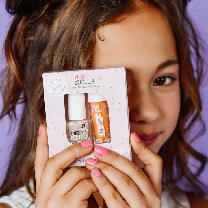 Miss Nella - Besties Duo - Lip Gloss Fairy Kiss + Peel Off Nail Polish