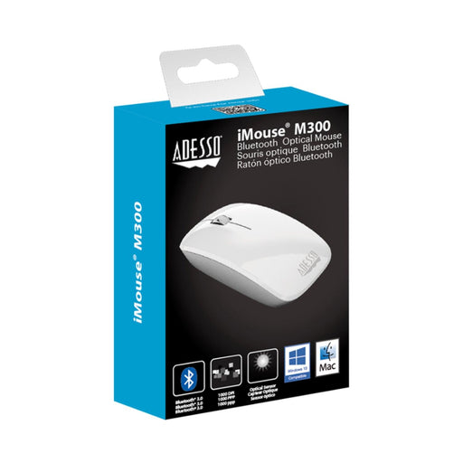 Mouse Bluetooth 30 M300W 2 Button PC/Mac - White - Limolin 