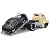 Muscle Machines - Model 05 1950 Ford COE Flatbed & 1949 Mercury Model 05 1/64 Die Cast Model Cars Toy - Limolin 