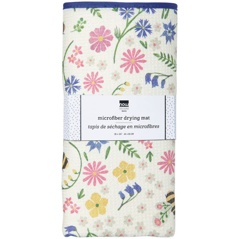 Danica Bee Garden Microfibre Dish Drying Mat