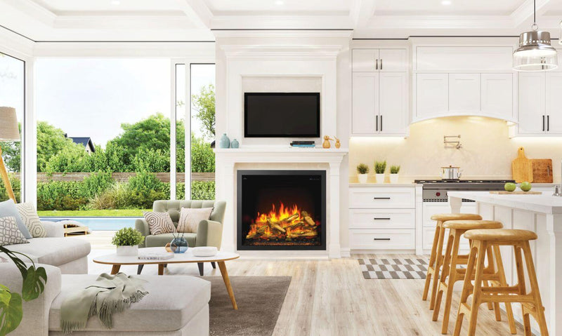 Napoleon - Elevation Built-In Electric Fireplace - NEFB36H-MF (NEFB36H-MF) - installed room view.