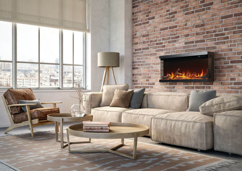 Napoleon - Astound FlexMount Electric Fireplace - NEFL50AB (L50AB) - installed room view.