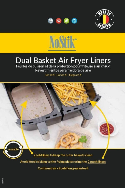 NOSTIK - Air Fryer Liners Dual Basket 4/ST - Limolin 