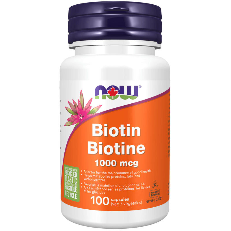 Now - Vitamin B Biotin 1000 Mcg 100VCAP