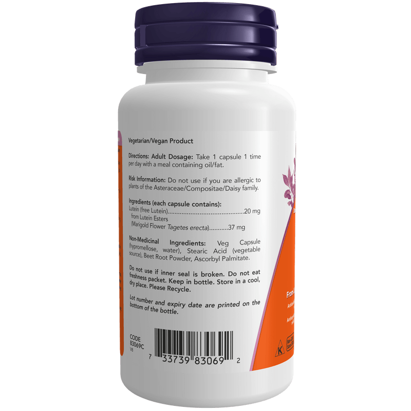 Now - Eye Health Lutein 20MG (From Lutein Esters) 90VCAP