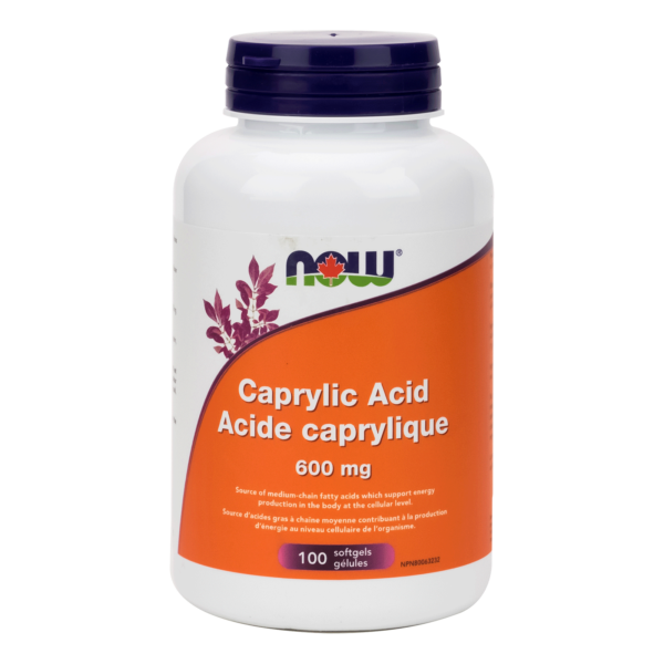 Now - Energy - Metabolic Support - Energy - Metabolic Support - Caprylic Acid 600MG 100GEL