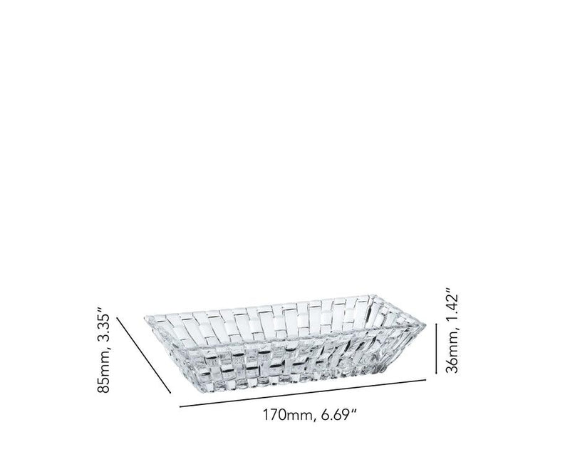 Nachtmann - BOSSA NOVA Rectanglar Bowl (Set of 2) | 7 Inch - Limolin 