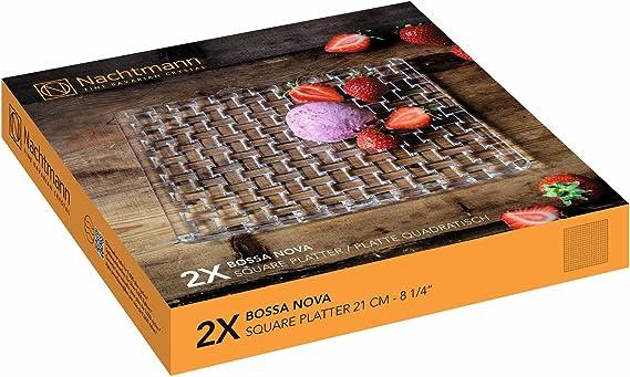 Nachtmann - Bossa Nova Square Platter (Set of 2) | 8 in - Limolin 