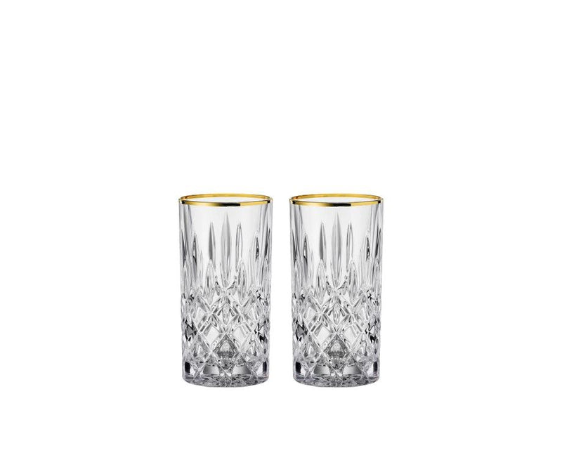 Nachtmann - NOBLESSE Gold Long Drink Glass 13 oz (Set of 2) - Limolin 