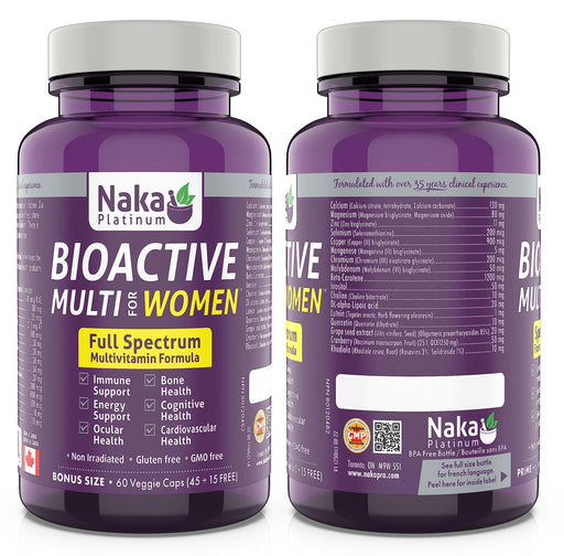 Naka Platinum - BioActive Multi for Women 60Caps - Limolin 