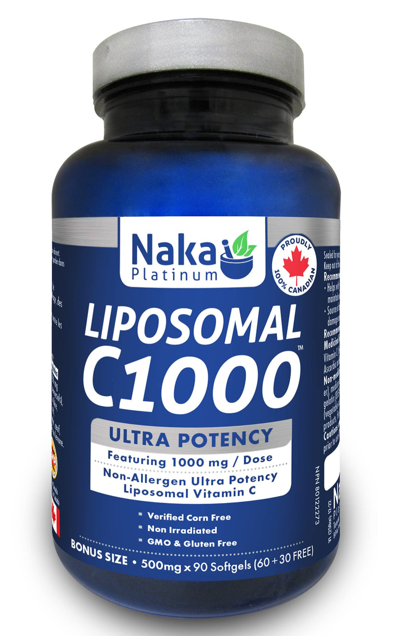 Naka Platinum - Liposomal C1000 Ultra Potency - 90 SGels - Limolin 