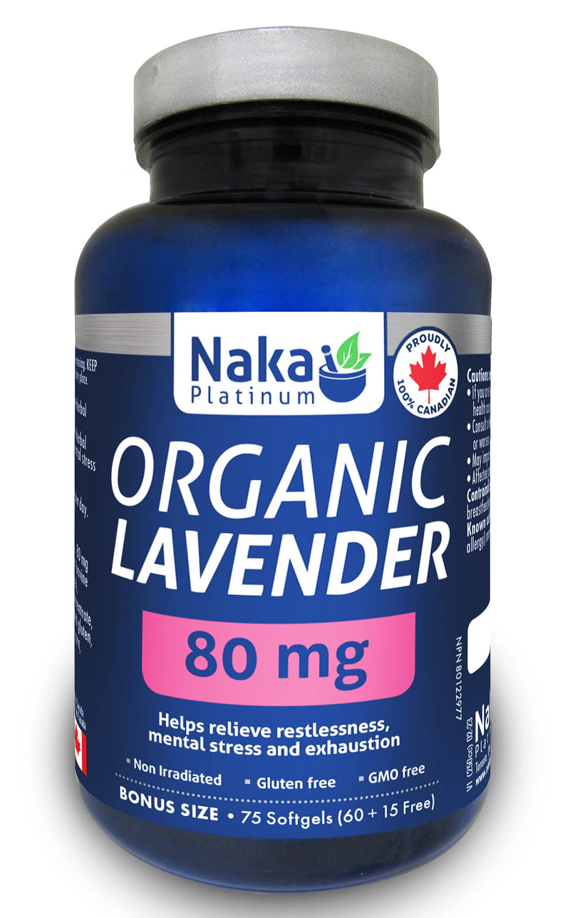 Naka Platinum - Organic Lavender 80mg - 75 Sgels - Limolin 