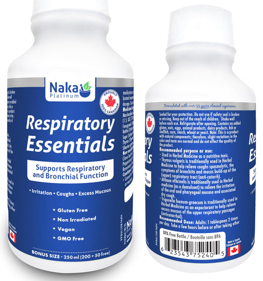 Naka Platinum - Respiratory Essentials 250ml - Limolin 