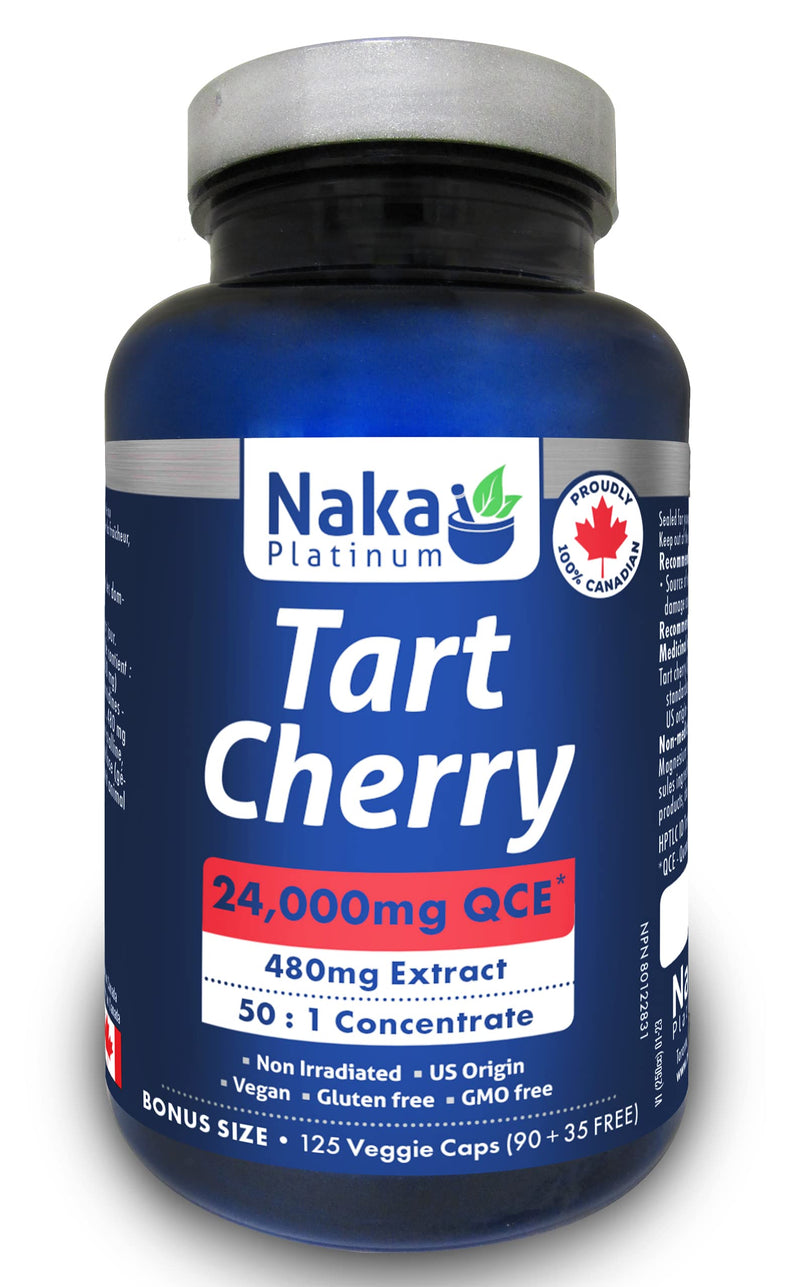 Naka Platinum - Tart Cherry 480mg - 125 Vcaps - Limolin 