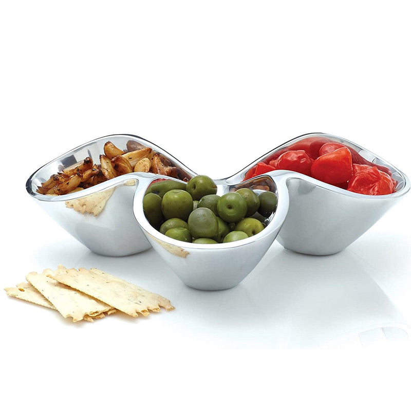 Nambe - Bella Triple Condiment Server - Limolin 