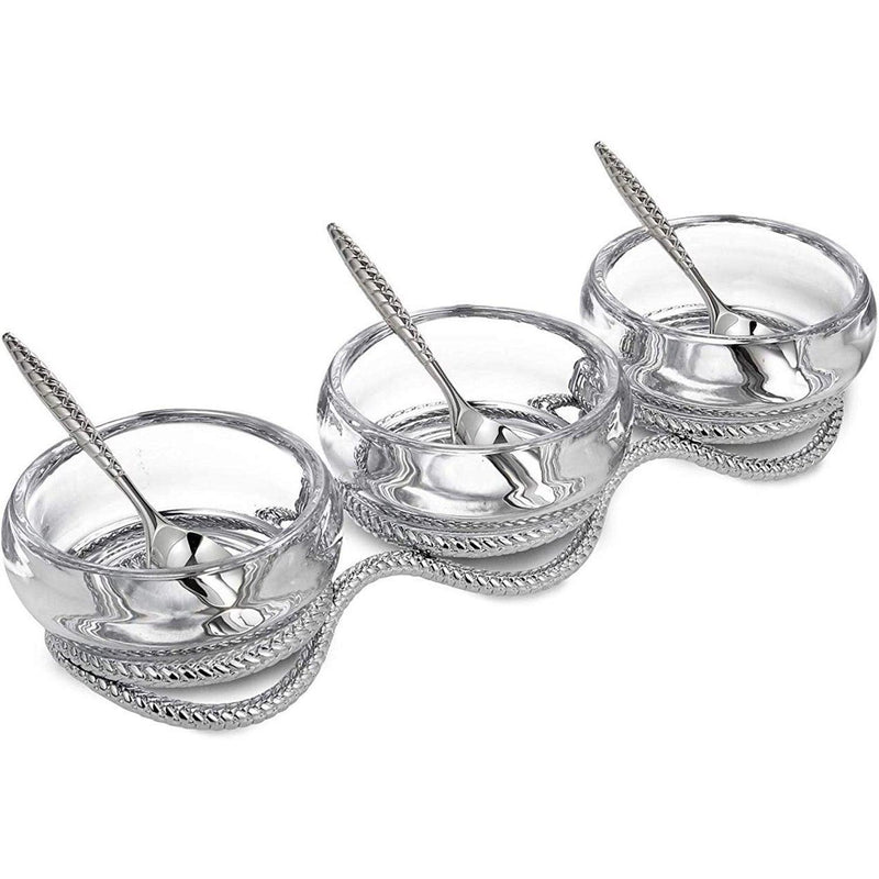 Nambe - Braid Triple Condiment Set - Limolin 