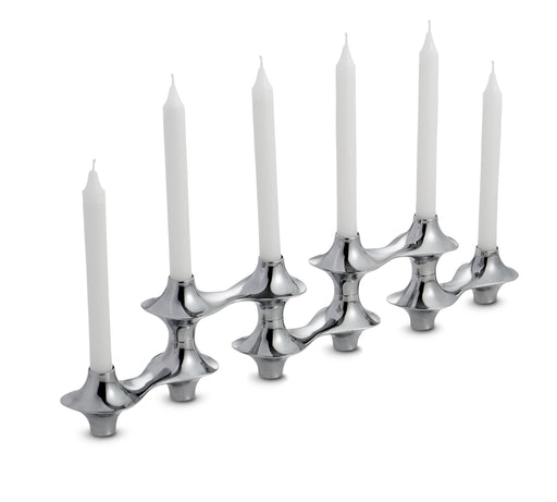 Nambe - Cortina Hinged Candelabra 24" - Limolin 