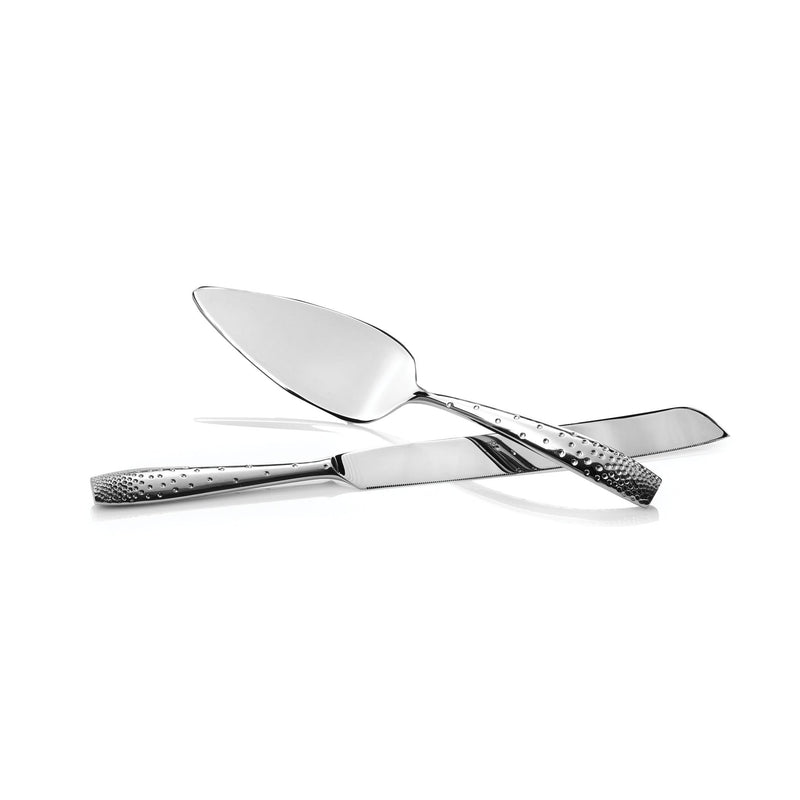 Nambe - Dazzle Cake & Knife Server Set - Limolin 