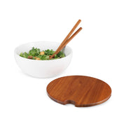 Nambe - Duets Salad Bowl With Lid & Servers - Limolin 
