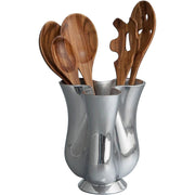 Nambé - Tulip Utensil Jug with 5 Wood Tools
