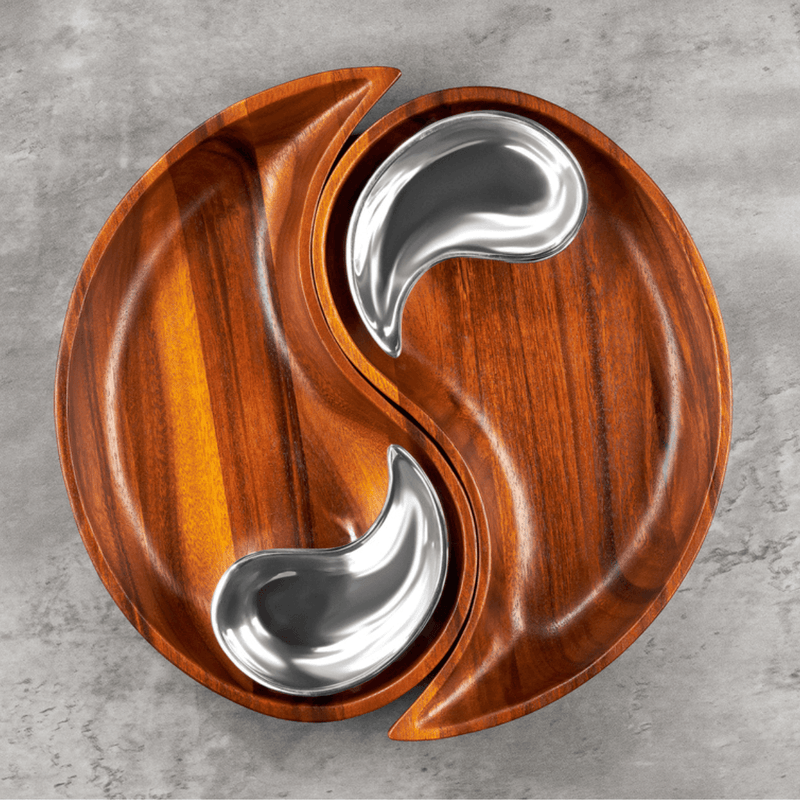 Nambe - Yin Yang Chip And Dip - Limolin 