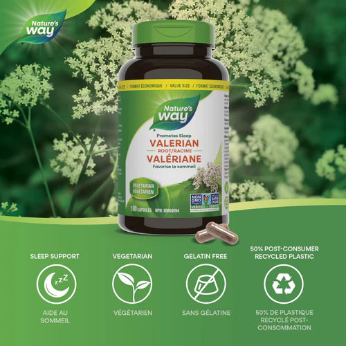 Nature's Way - Valerian Root 180 caps - Limolin 