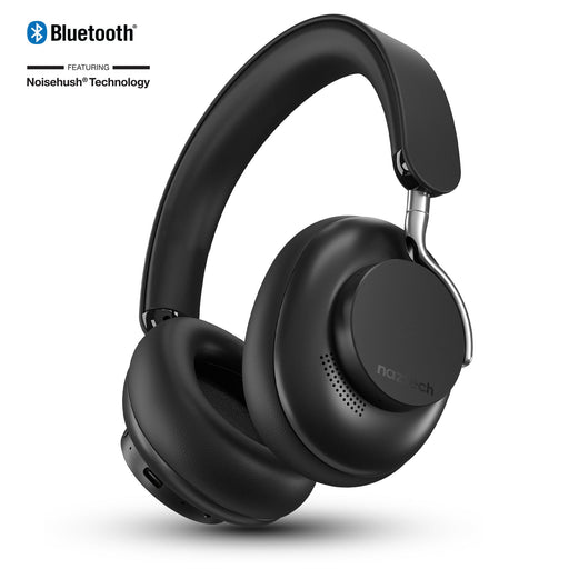 Naztech – AURA 360 ANC Wireless Over-Ear Headphones – front Midnight headphones