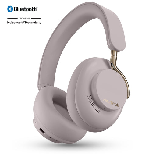 Naztech – AURA 360 ANC Wireless Over-Ear Headphones – front Moondust headphones