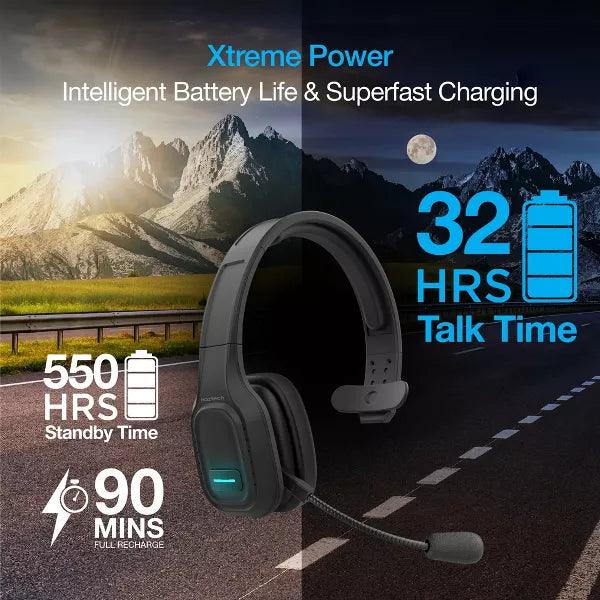 Naztech - Bluetooth Mono Headset NXT-700 Xtreme Pro - Black - Limolin 