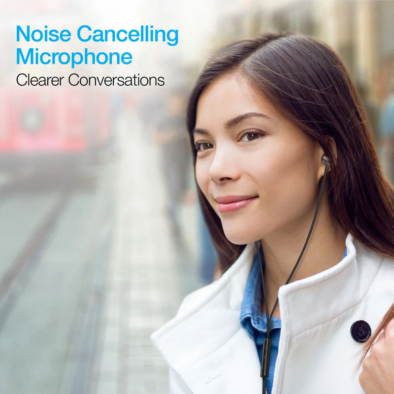 Naztech - Earbuds Lightning MFI Wired Platinum In Line Mic & Controls Hifi Digital Audio Dynamic Bass Aircraft Grade Aluminum - Black - Limolin 