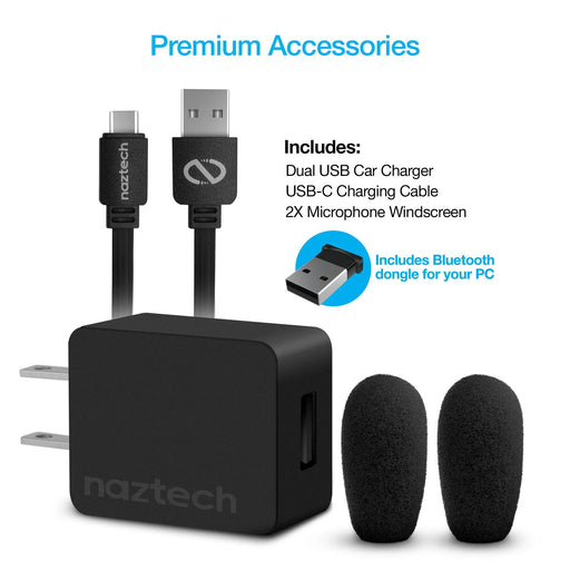 Naztech - NXT-700 Pro Noise Cancelling Home/Office Wireless Headset - Limolin 