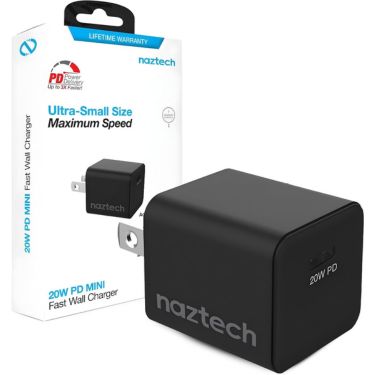 Naztech - Wall Charger 1 Port 20W USB-C - Black - Limolin 