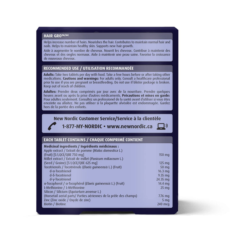 New Nordic - Hair Gro 60 Coated Caps - Limolin 