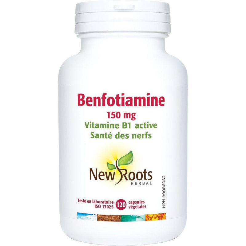 New Roots Herbal - Benfotiamine 150Mg, 120 Capsules - Limolin 