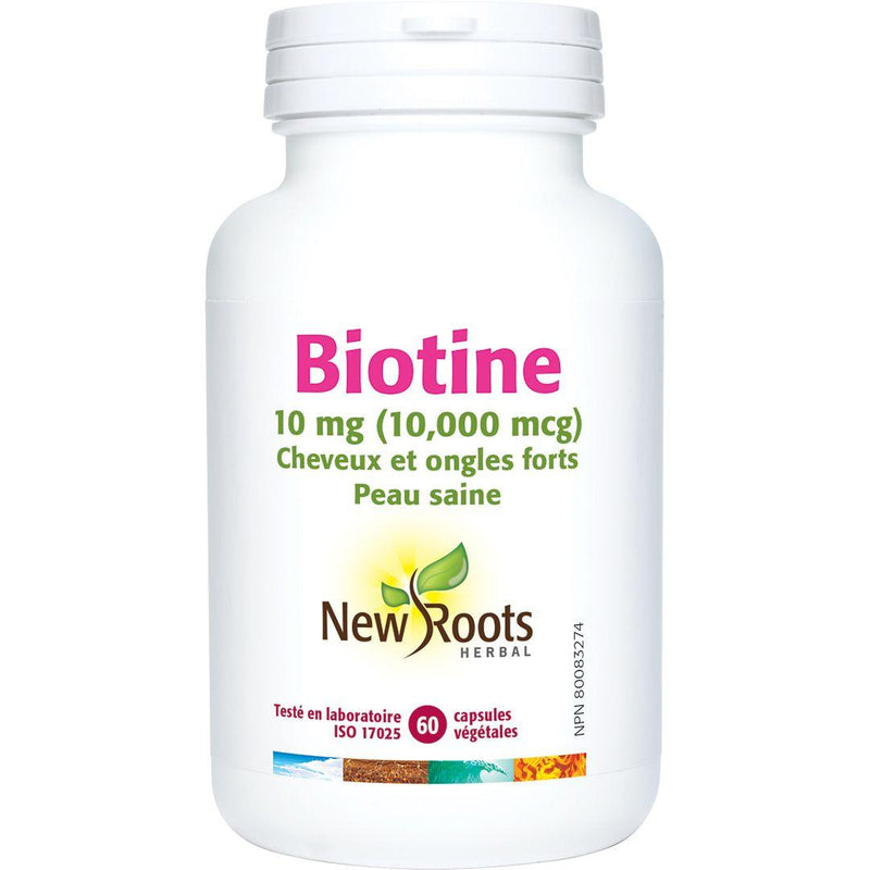 New Roots Herbal - Biotin 10Mg (10,000?Mcg) - 60 Capsules - Limolin 