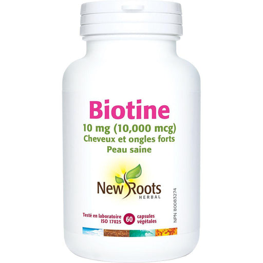 New Roots Herbal - Biotin 10Mg (10,000?Mcg) - 60 Capsules - Limolin 