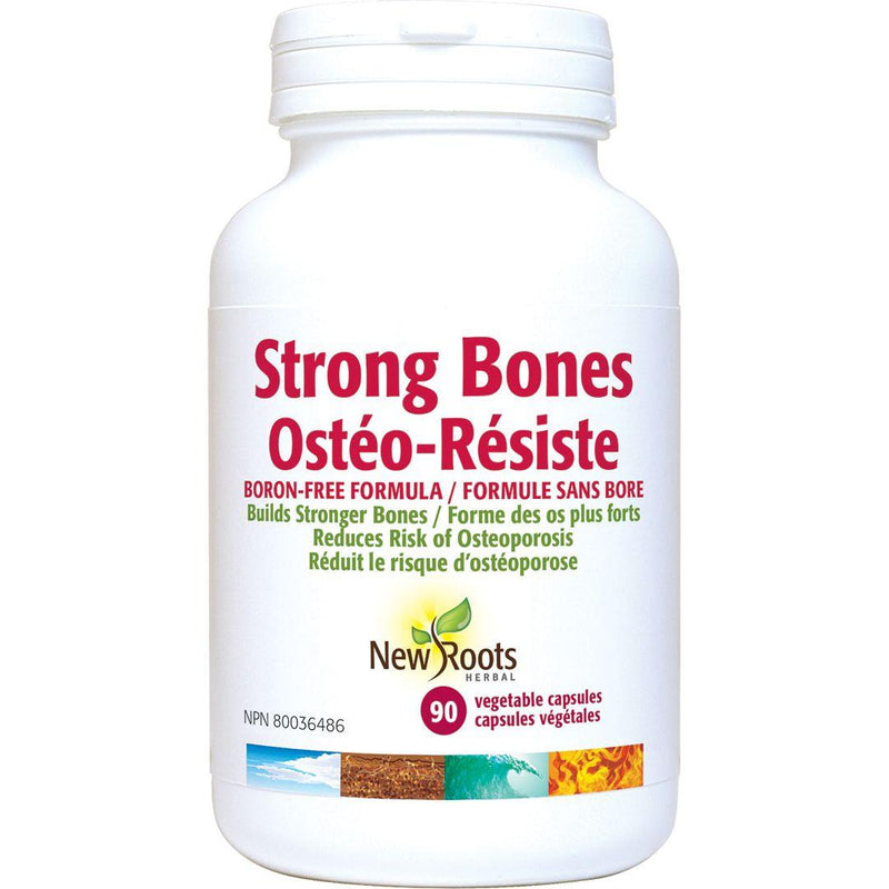 New Roots Herbal - Strong Bones Boron - Free Formula, 90 Capsules - Limolin 