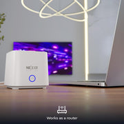 Nexxt - Networking Mesh Router Wi-Fi 6 Bolt AX1800- White - Limolin 