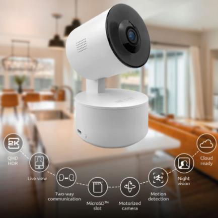 Nexxt - Smart Home Indoor Camera 2K PTZ- White - Limolin 