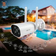 Nexxt - Smart Home Outdoor Camera 2K 5MP - White- NHC-OF10 - Limolin 