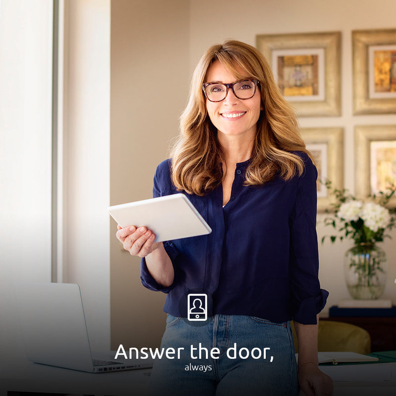 Nexxt - Smart Home - Wi-Fi Video Doorbell - White (NHC - D100) - Limolin 