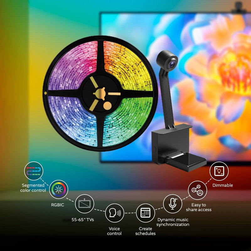 Nexxt - Smart Wi-Fi TV backlight for 55-65" TV’s - Limolin 