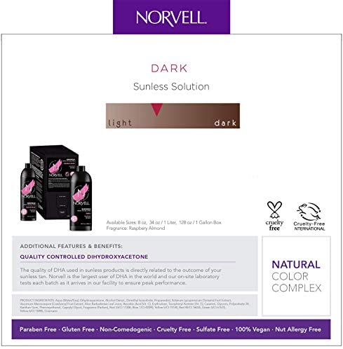 Norvell - Premium Sunless Solution Dark 34Oz - Limolin 