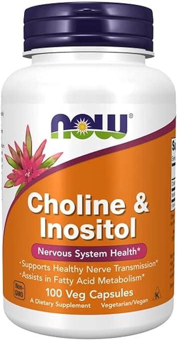 Now - Vitamin B - Choline/inositol 500mg 100cap - Limolin 