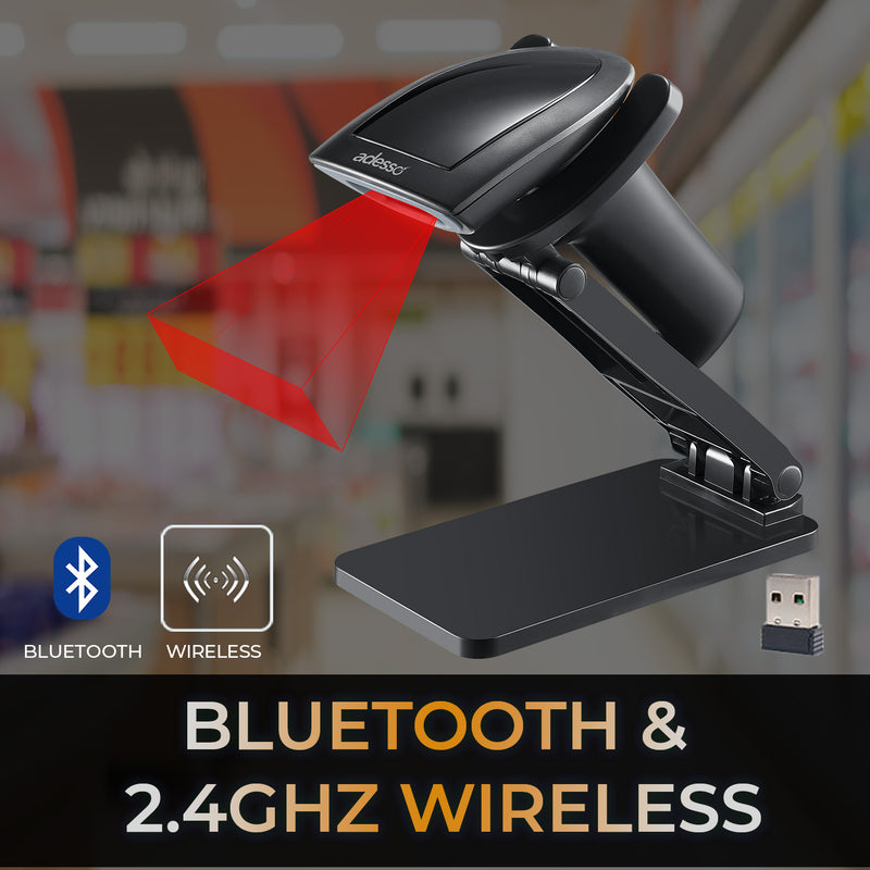 Adesso - Bluetooth and Wireless 2D Barcode Scanner