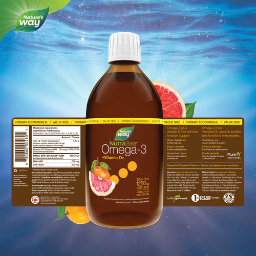 Nutrasea - NutraSea+D Grapefruit 500ml - Limolin 